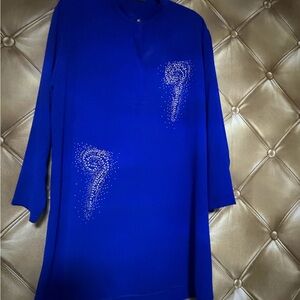 Elegant Blue Women's Top